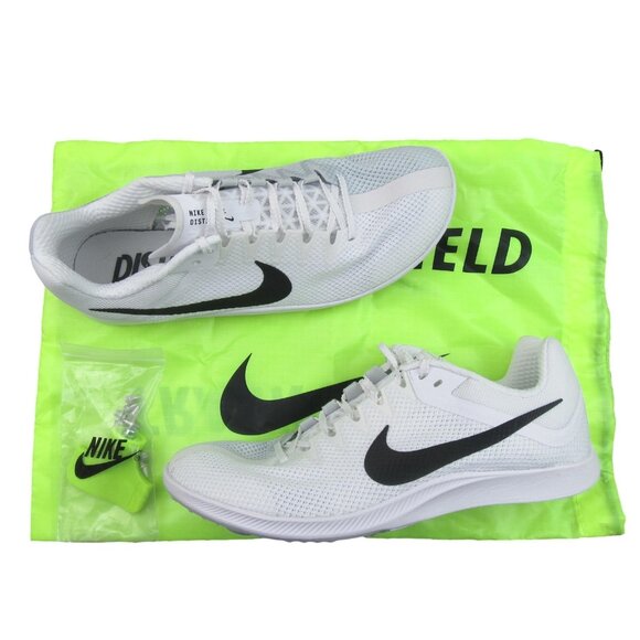 Nike Rival Distance Track & Field Spikes Mens Size 9.5 White NEW - Picture 1 of 13